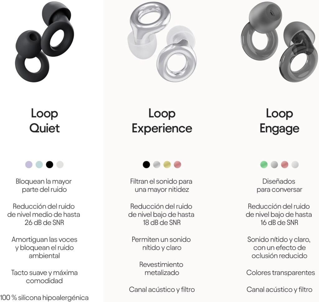 Loop Earplugs, Loop Quiet Tapones Para Los Oídos